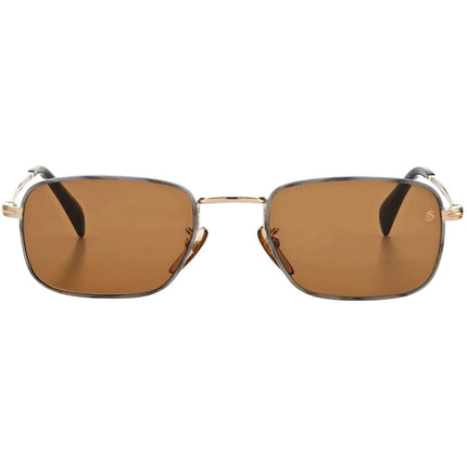 David Beckham Men's Sunglasses - Gold Horn Frame | DAVID BECKHAM DB 1035/S 0F6W/70 ,