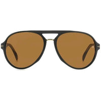 David Beckham Men's Sunglasses - Matte Black Pilot | DAVID BECKHAM DB 7005/S 0003/70 ,