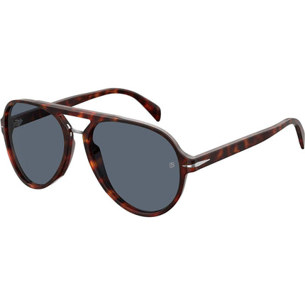 David Beckham Men's Sunglasses - Red Havana Frame | DAVID BECKHAM DB 7005/S 00UC/KU ,