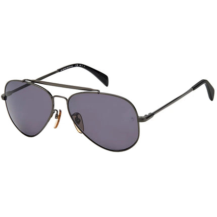 David Beckham Men's Sunglasses - Ruthenium Black | DAVID BECKHAM DB 1004/S 0V81/M9 ,