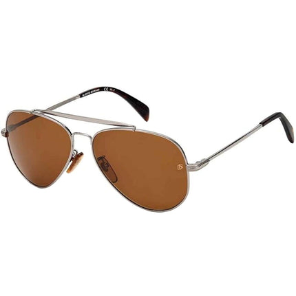 David Beckham Men's Sunglasses - Ruthenium Frame | DAVID BECKHAM DB 1004/S 06LB/70 ,