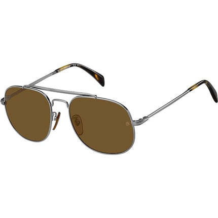 David Beckham Men's Sunglasses - Ruthenium Frame | DAVID BECKHAM DB 7004/S 06LB (57) ,
