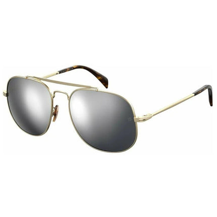 David Beckham Men's Sunglasses - Silver Mirror Lens | DAVID BECKHAM DB 7004/S 0J5G/T4 ,