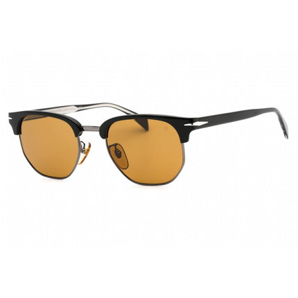 David Beckham Unisex Sunglasses - Black Geometric Metal Frame | DB 1002/S 0807 2M ,