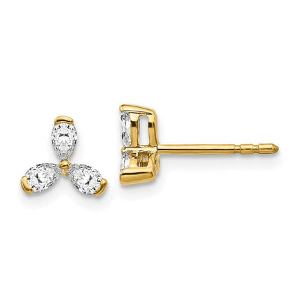 14k Diamond Earrings ,