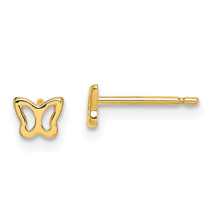 Madi K Kid's 14k Butterfly Post Earrings ,