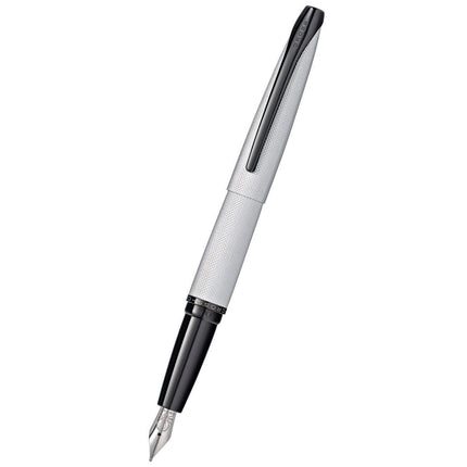 Cross Fountain Pen - ATX Diamond-Pattern Brushed Chrome, Medium | 886-43MS ,