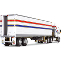 DCP/First Gear 1/64 Tandem-Axle Trailer - Kenworth K100 COE Aerodyne Sleeper White ,