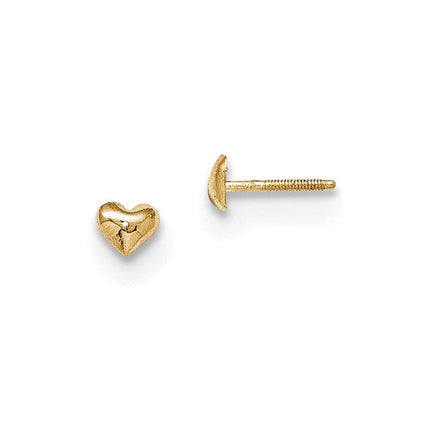 Madi K Kid's 14k Heart Post Earrings ,