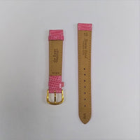 Debeer 16mm Pink Textured Lizard Watch Band ,