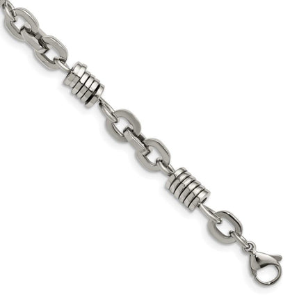 Stainless Steel Polished 9in Bracelet ,