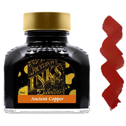 Diamine Fountain Pen Ink Bottle - 80 ml Ancient Copper | 7086 ,