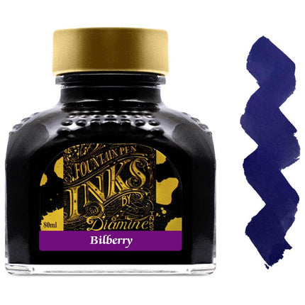 Diamine Fountain Pen Ink Bottle - 80 ml Bilberry | 7088 ,