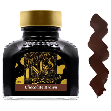 Diamine Fountain Pen Ink Bottle - 80 ml Chocolate Brown | 7057 ,