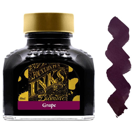 Diamine Fountain Pen Ink Bottle - 80 ml Grape | 7096 ,