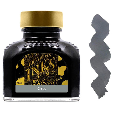 Diamine Fountain Pen Ink Bottle - 80 ml Grey | 7014 ,