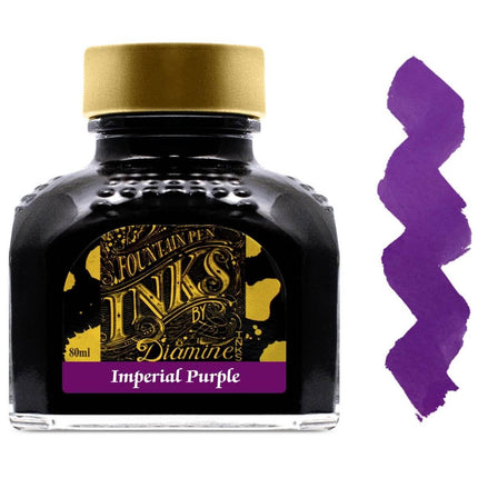 Diamine Fountain Pen Ink Bottle - 80 ml Imperial Purple | 7005 ,