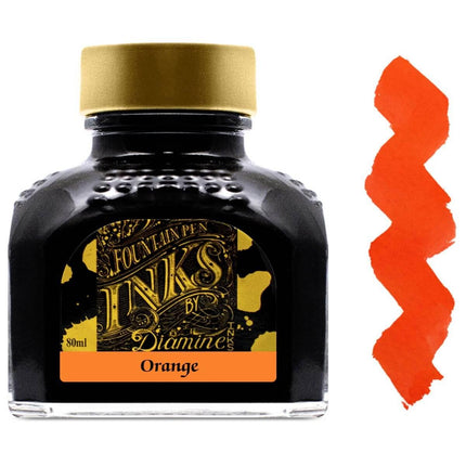 Diamine Fountain Pen Ink Bottle - 80 ml Orange | 7017 ,