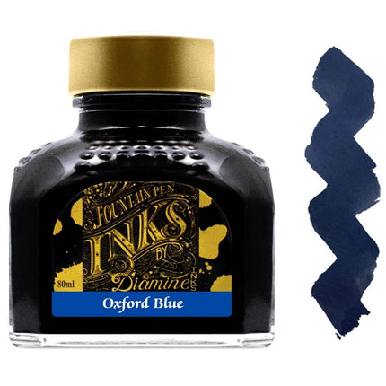 Diamine Fountain Pen Ink Bottle - 80 ml Oxford Blue | 7104 ,