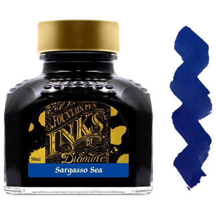 Diamine Fountain Pen Ink Bottle - 80 ml Saragasso Sea | 7100 ,
