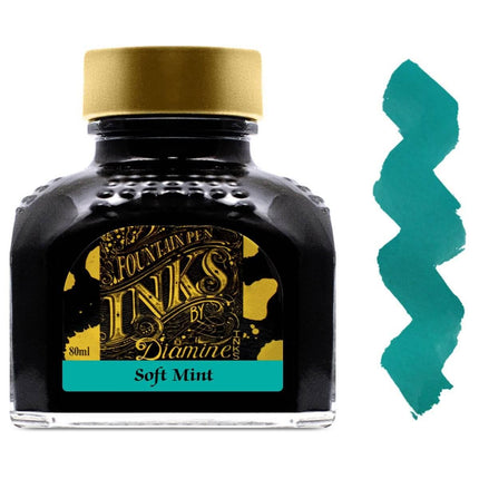 Diamine Fountain Pen Ink Bottle - 80 ml Soft Mint | 7089 ,