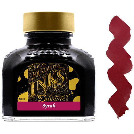 Diamine Fountain Pen Ink Bottle - 80 ml Syrah | 7076 ,