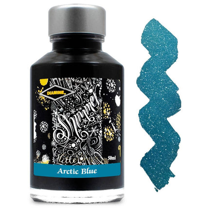 Diamine Fountain Pen Ink Bottle - Shimmer, Artic Blue, 50 ml | 9030 ,