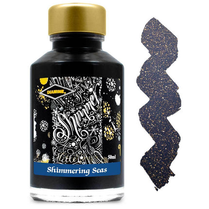 Diamine Fountain Pen Ink Bottle - Shimmer, Shimmering Seas, 50 ml | 9006 ,