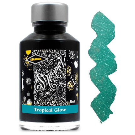 Diamine Fountain Pen Ink Bottle - Shimmer, Tropical Glow, 50 ml | 9019 ,