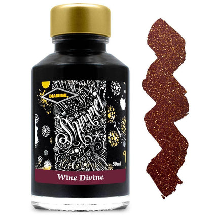 Diamine Fountain Pen Ink Bottle - Shimmer, Wine Divine, 50 ml | 9031 ,