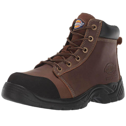 Dickies Men's Work Boots - Wrecker Brown Steel Toe Medium | DK504014 ,