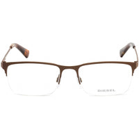 Diesel Men's Eyeglasses - Dark Brown and Havana Rectangular Shape Frame | DL5347 050 ,