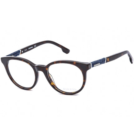 Diesel Men's Eyeglasses - Full Rim Dark Havana Oval Shape Plastic Frame | DL5156 052 ,