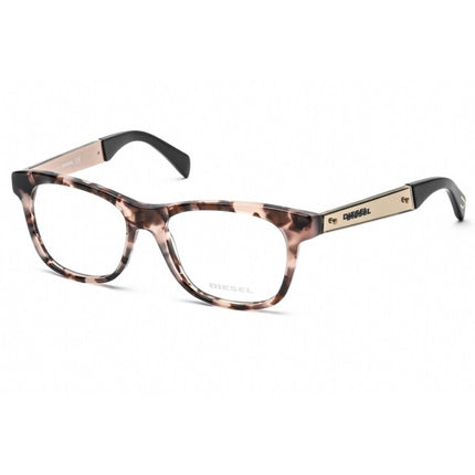 Diesel Unisex Eyeglasses - Havana Plastic Square Frame Demo Lens | DIESEL DL5078 056 ,