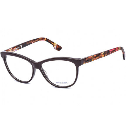 Diesel Women's Eyeglasses - Purple/Shiny Bordeaux Cat Eye Shaped Frame | DL5188 069 ,