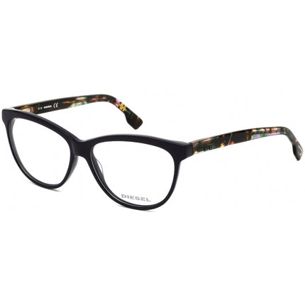 Diesel Women's Eyeglasses - Shiny Violet and Multicolor Cat Eye Frame | DL5188 081 ,