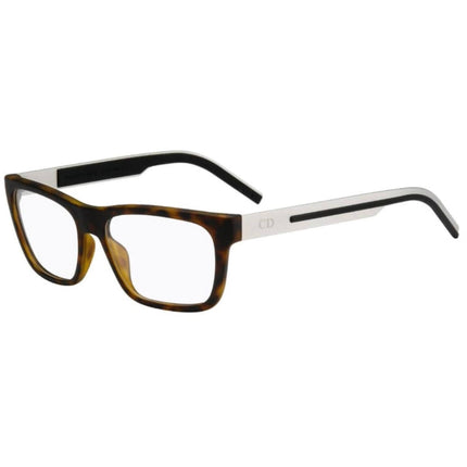 Dior Unisex Eyeglasses - Matte Havana Rectangular Frame Demo Lens | BLACKTIE184 5 ,