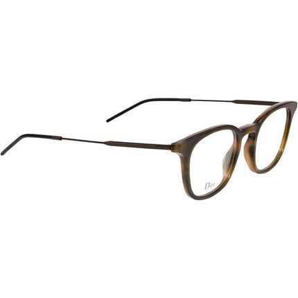 Dior Unisex Eyeglasses - Olive Black Square Acetate Frame Demo Lens | BLACKTIE231 02YH ,