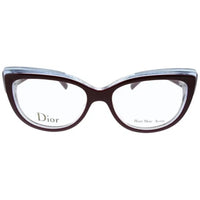 Dior Women's Eyeglasses - Full Rim Burgundy/Grey Azure Glitter | DIOR CD3282 0EJG ,