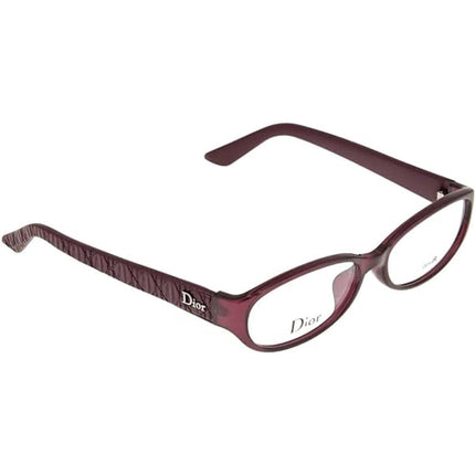 Dior Women's Eyeglasses - Shiny Purple Plum Plastic Oval Frame | DIOR CD7069J 0LK2 ,