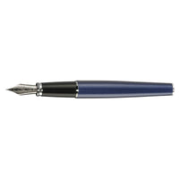 Diplomat Excellence A2 Fountain Pen - Midnight Blue with Chrome Trim ,