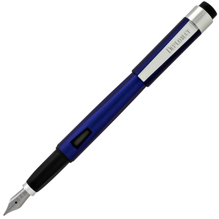Diplomat Fountain Pen - Magnum Indigo Blue Resin Snap On Cap, Extra Fine | D40904021 ,