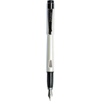 Diplomat Fountain Pen - Magnum Pearl White Resin Black Grip, Extra Fine | D40901021 ,
