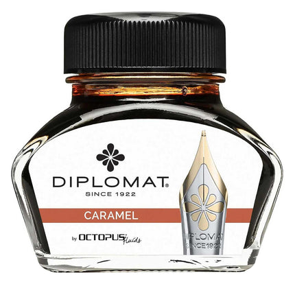 Diplomat Ink Bottle - Octopus Smooth for Fountain Pen, Caramel, 30ml | D410010238 ,