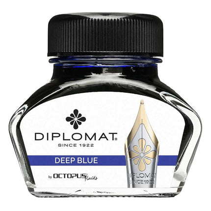 Diplomat Ink Bottle - Octopus Smooth for Fountain Pen, Deep Blue, 30ml | D41001043 ,