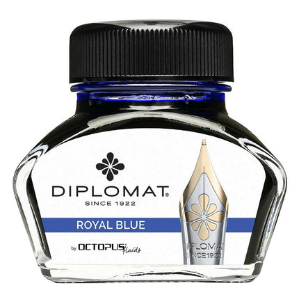 Diplomat Ink Bottle - Octopus Smooth for Fountain Pen, Royal Blue, 30ml | D41001003 ,