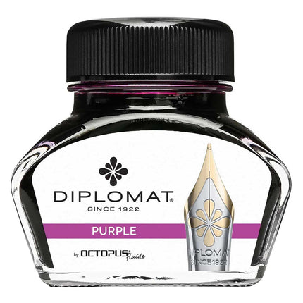Diplomat Ink Bottle - Octopus Very Smooth for Fountain Pen, Purple, 30ml | D41001011 ,