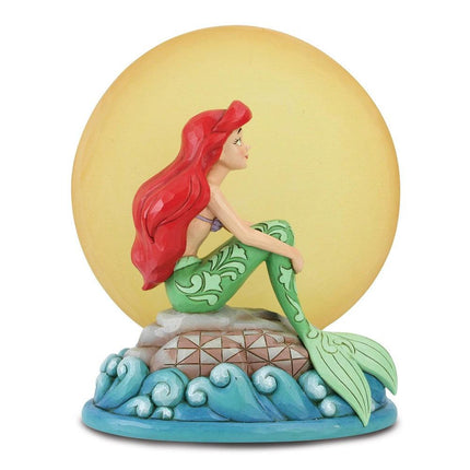 DISNEY TRADITIONS Ariel Sitting on Rock by Moon ,