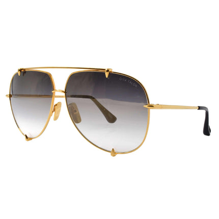 Dita Unisex Sunglasses - Grey Gradient with Gold Flash Lens | Talon 23007-D-18K-62-Z ,