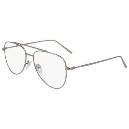 Dkny Unisex Eyeglasses - Taupe Metal Pilot Full Rim Frame Demo Lens | DKNY DK1004 272 ,